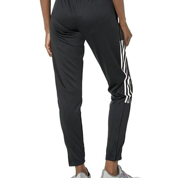 Adidas Track Pants Sz L Women's Black w Clear Pink Tiro21 Ankle Zipper 2021 - Picture 2 of 9